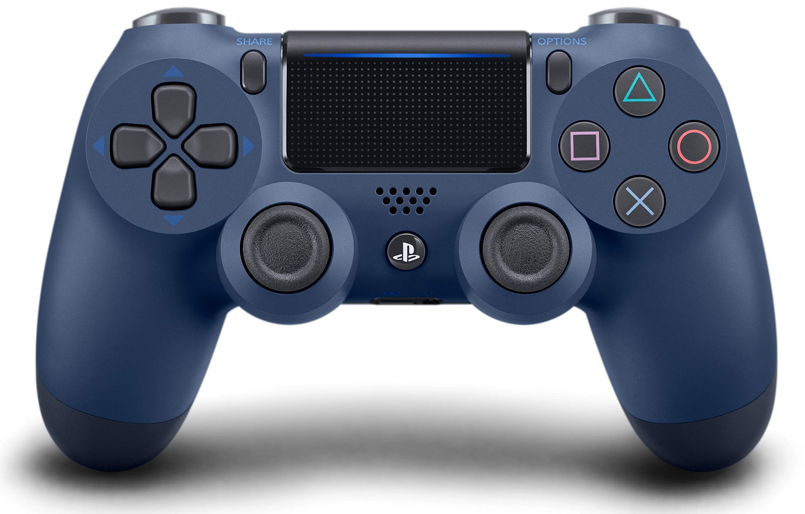 PlayStation 4 Dualshock 4 Wireless Controller - Midnight Blue PS4 - Video Game Accessory - Used - CaveGamers