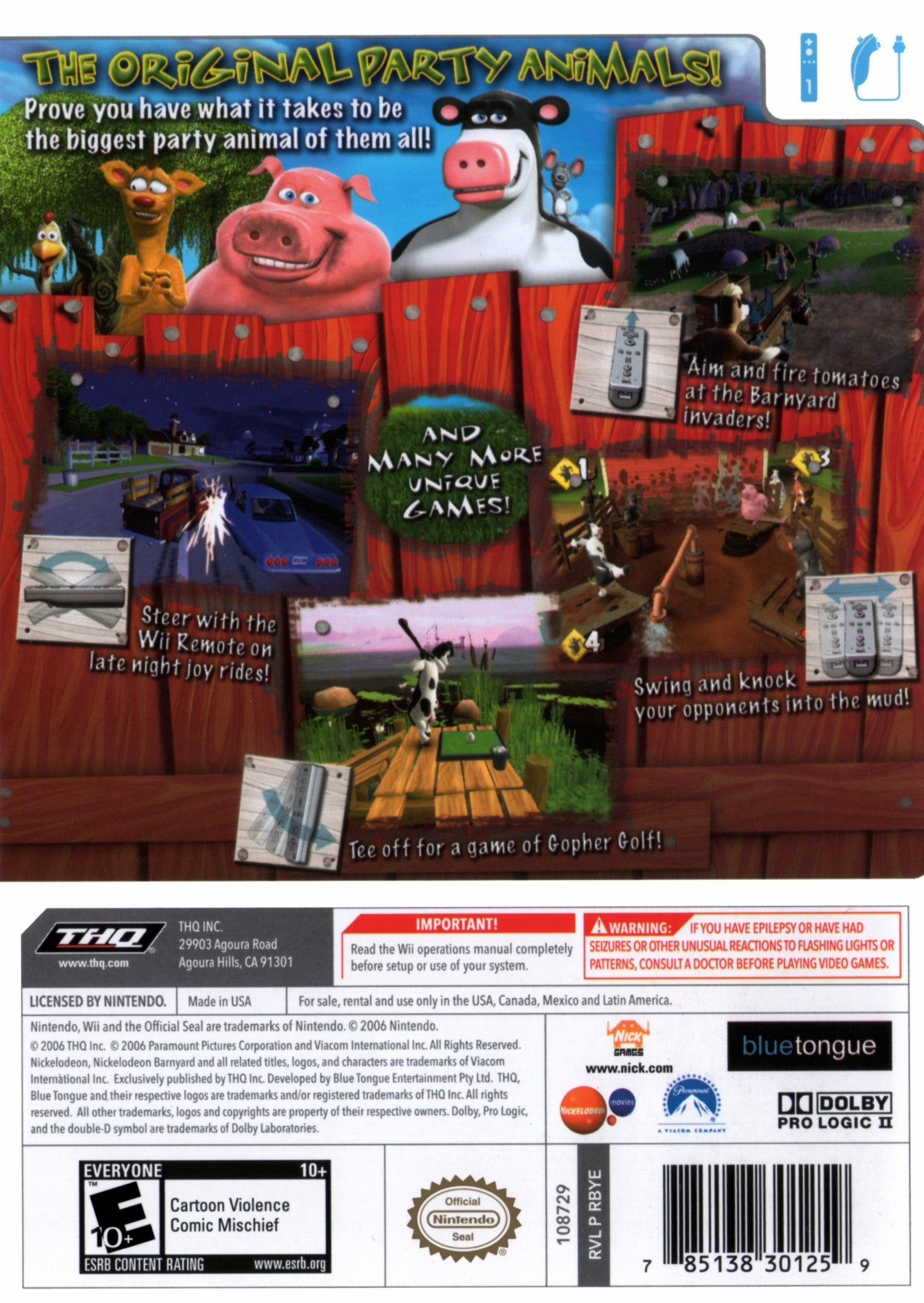 Barnyard Wii - Video Game - Used - CaveGamers - Image 2