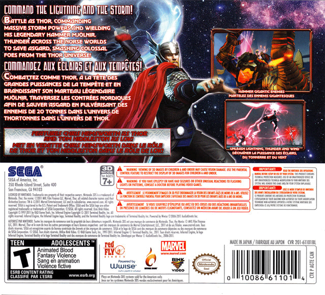 Thor: God of Thunder 3DS - Video Game - Used - CaveGamers - Image 2