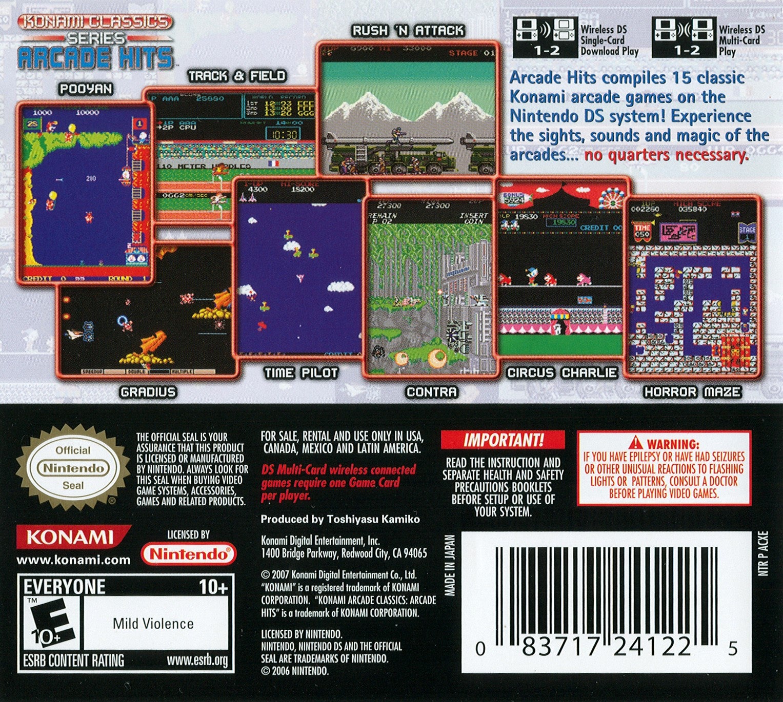 Konami Classics Arcade Hits DS - Video Game - Used - CaveGamers - Image 2