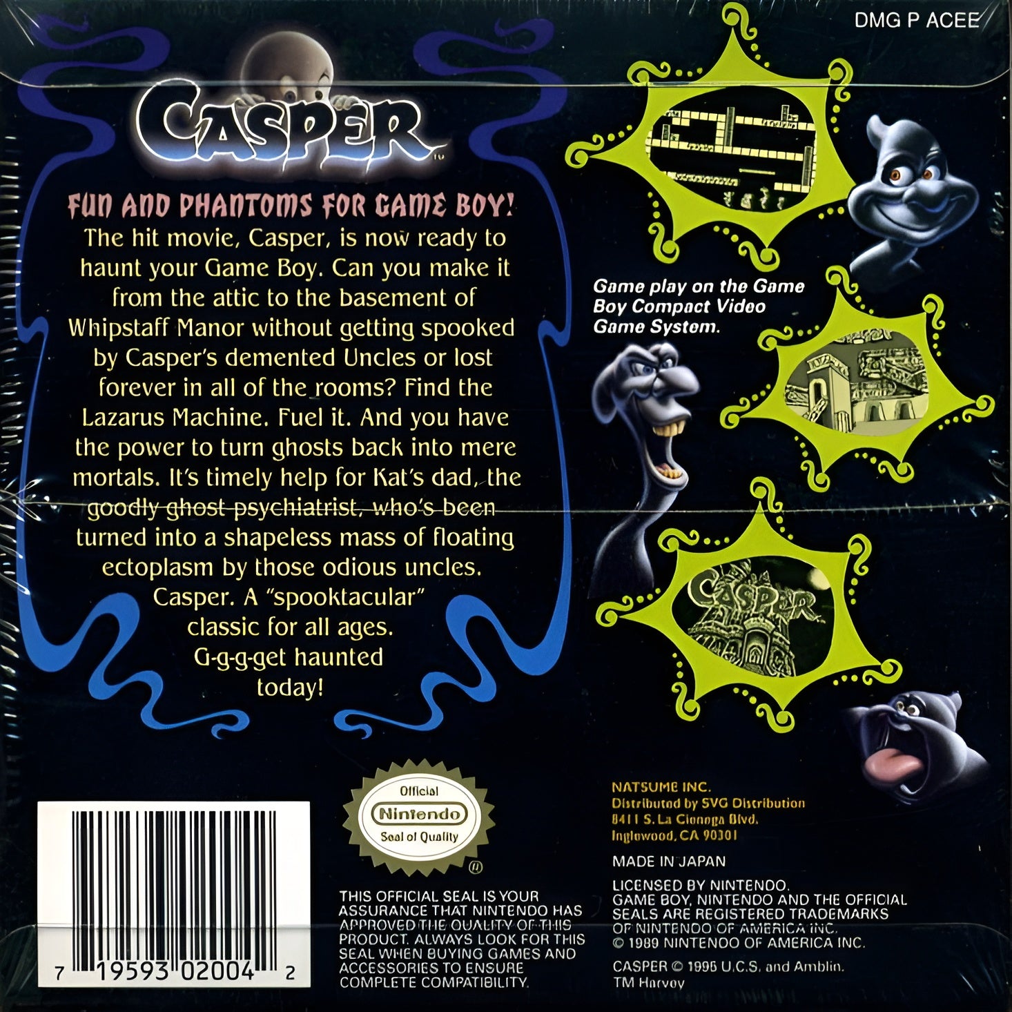 Casper Game Boy - Video Game - Used - CaveGamers - Image 2