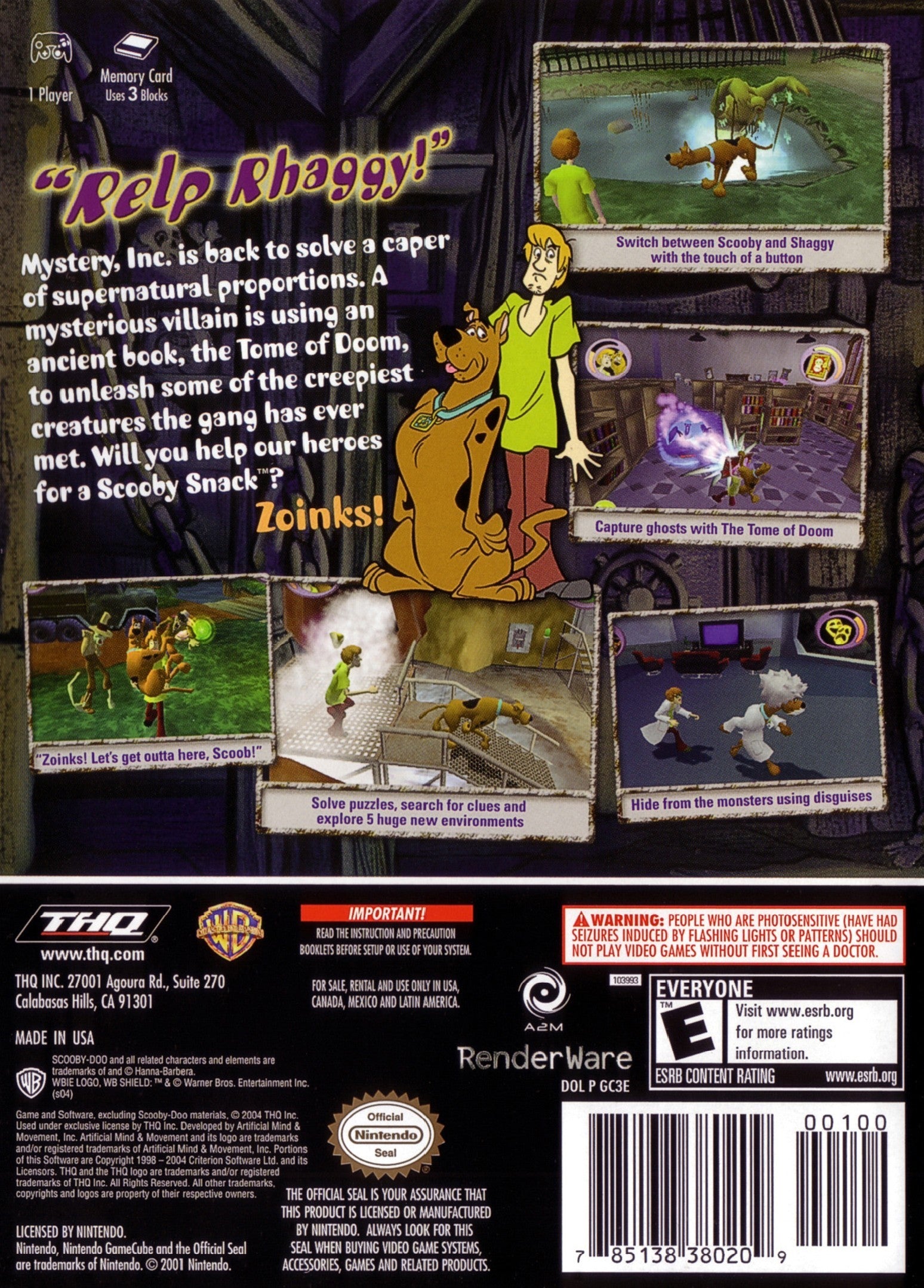 Scooby Doo Mystery Mayhem GameCube - Video Game - Used - CaveGamers - Image 2