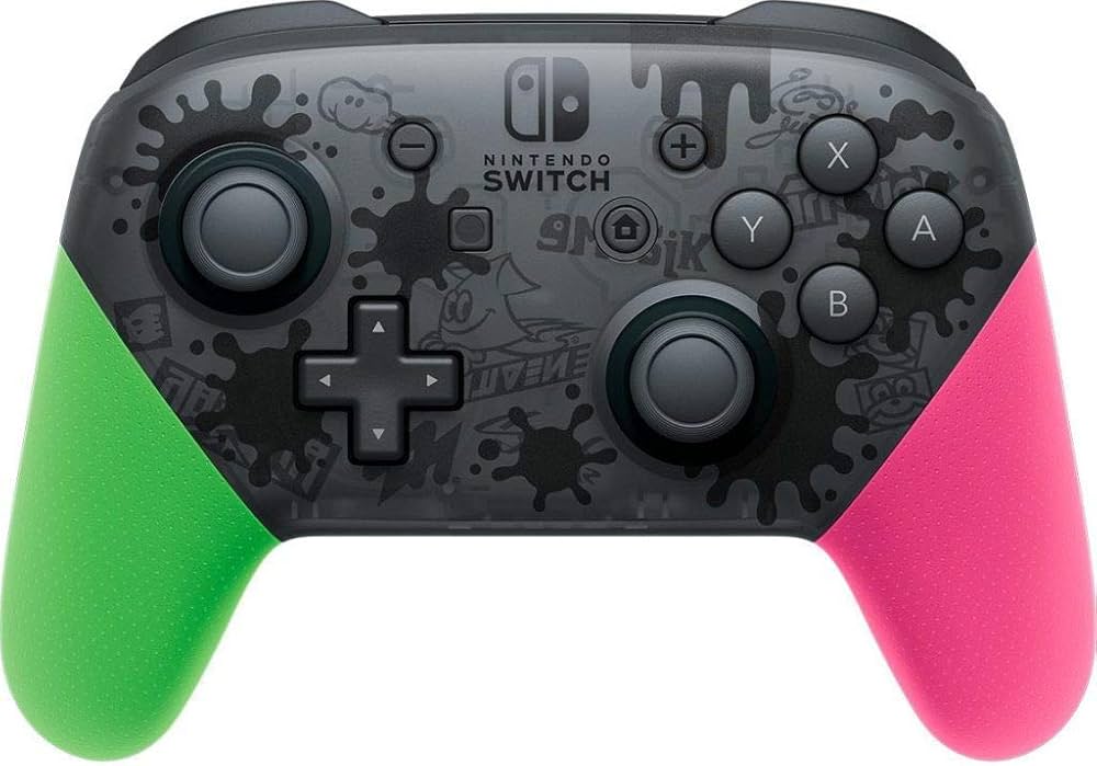 Nintendo Switch Pro Controller - Splatoon 2 Edition - Video Game Accessory - Used - CaveGamers