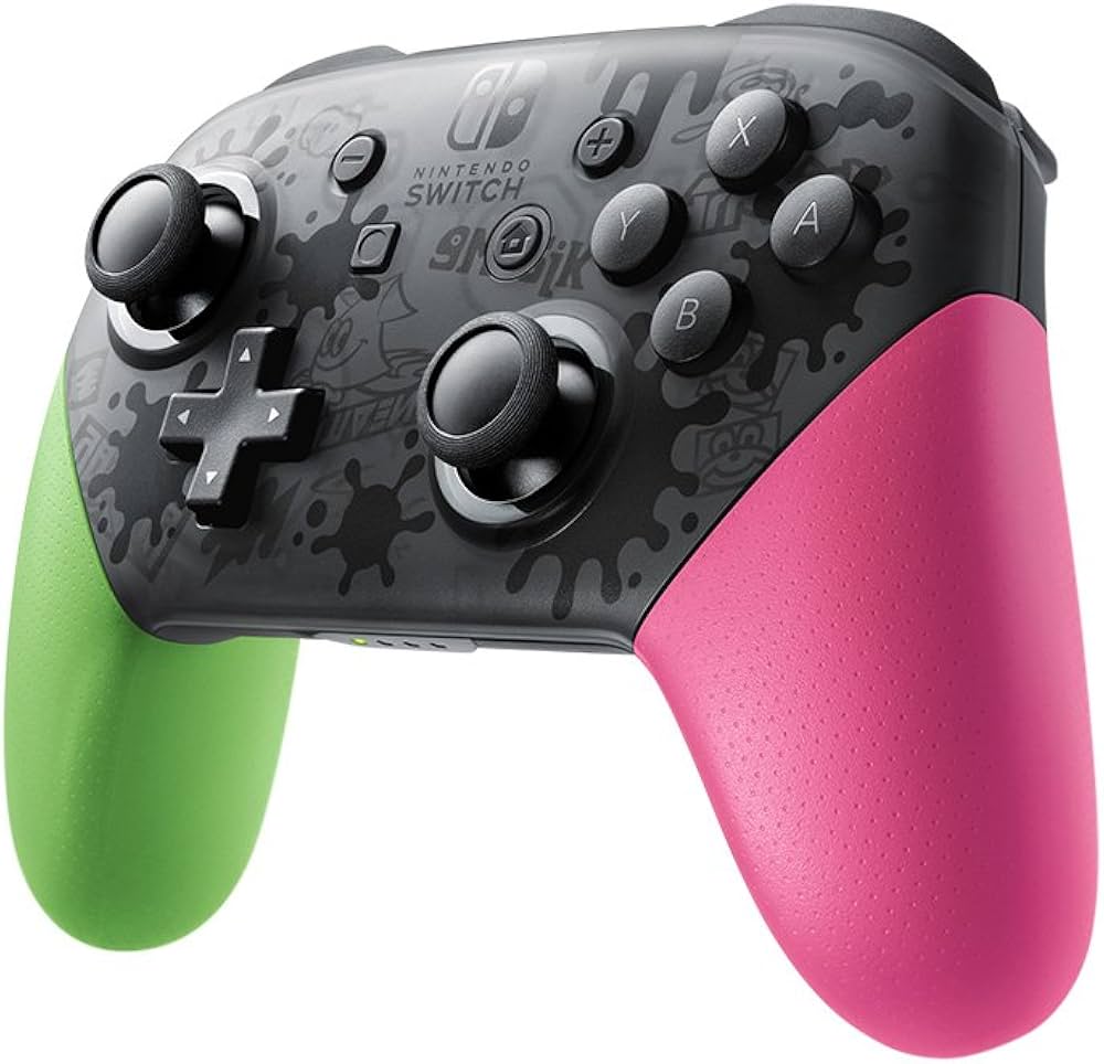 Nintendo Switch Pro Controller - Splatoon 2 Edition - Video Game Accessory - Used - CaveGamers - Image 2