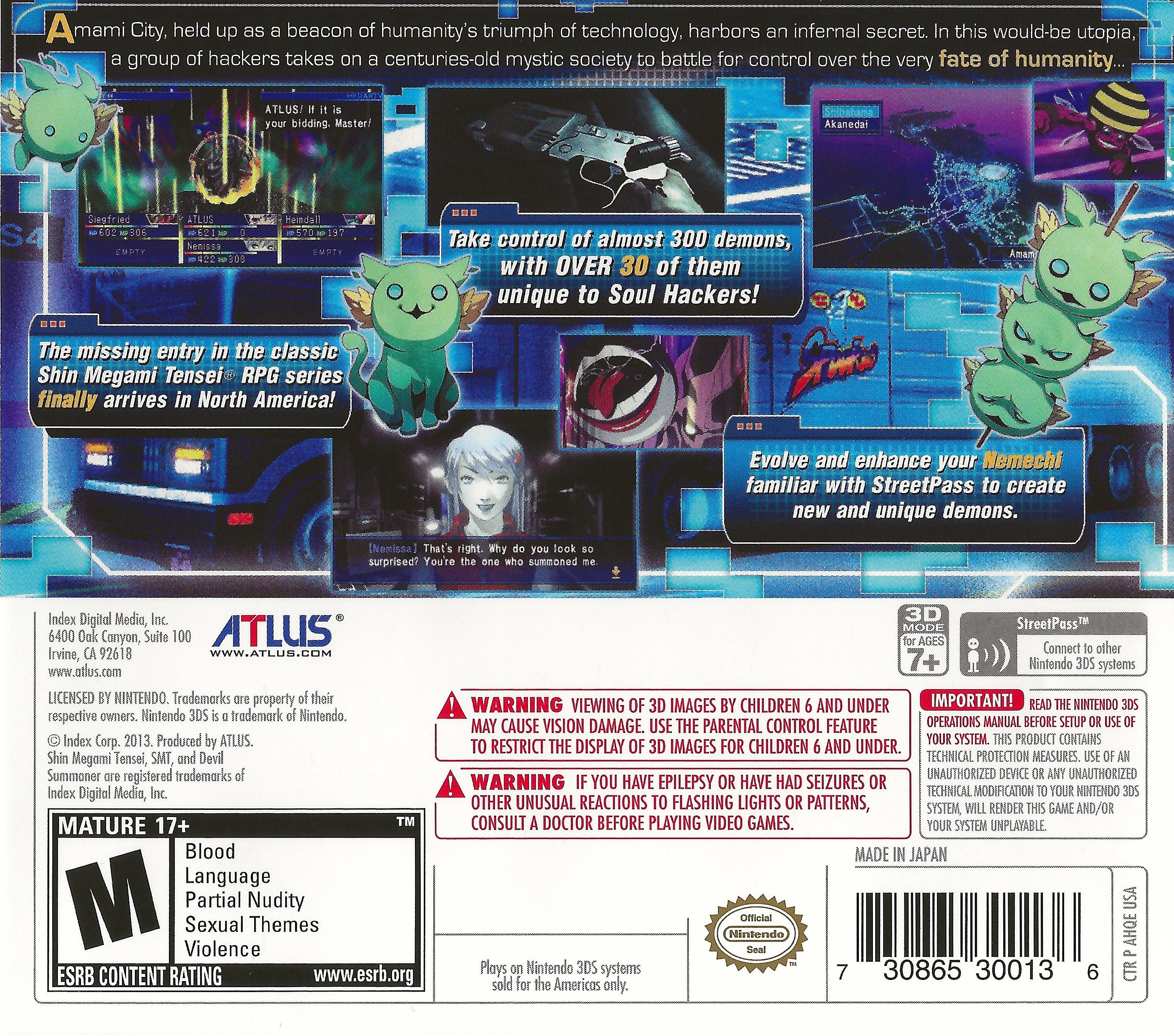Shin Megami Tensei: Devil Summoner: Soul Hackers 3DS - Video Game - Used - CaveGamers - Image 2