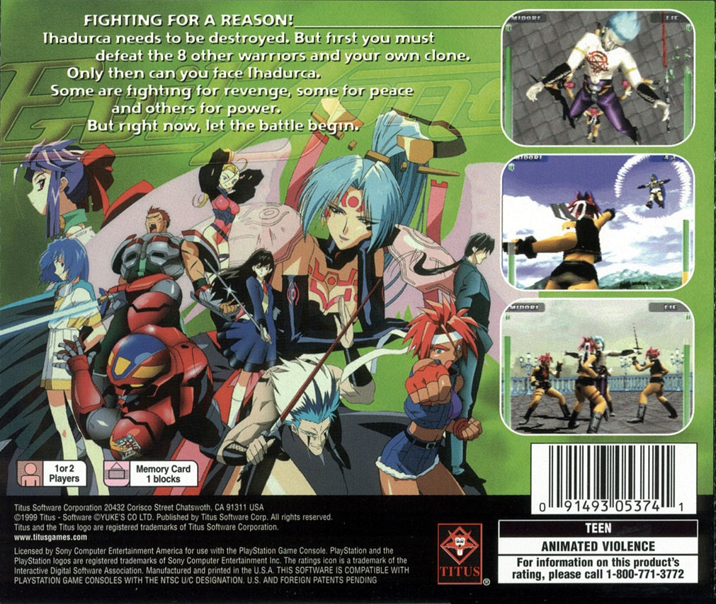 Evil Zone Playstation - Video Game - Used - CaveGamers - Image 2