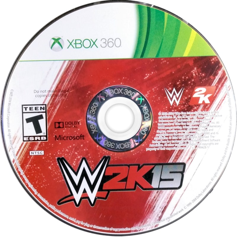 WWE 2K15 Xbox 360 - Video Game - Used - CaveGamers - Image 3