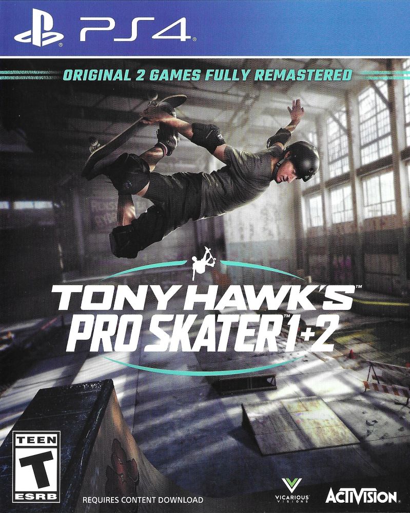 Tony Hawk's Pro Skater 1 + 2 PS4 - Video Game - Used - CaveGamers