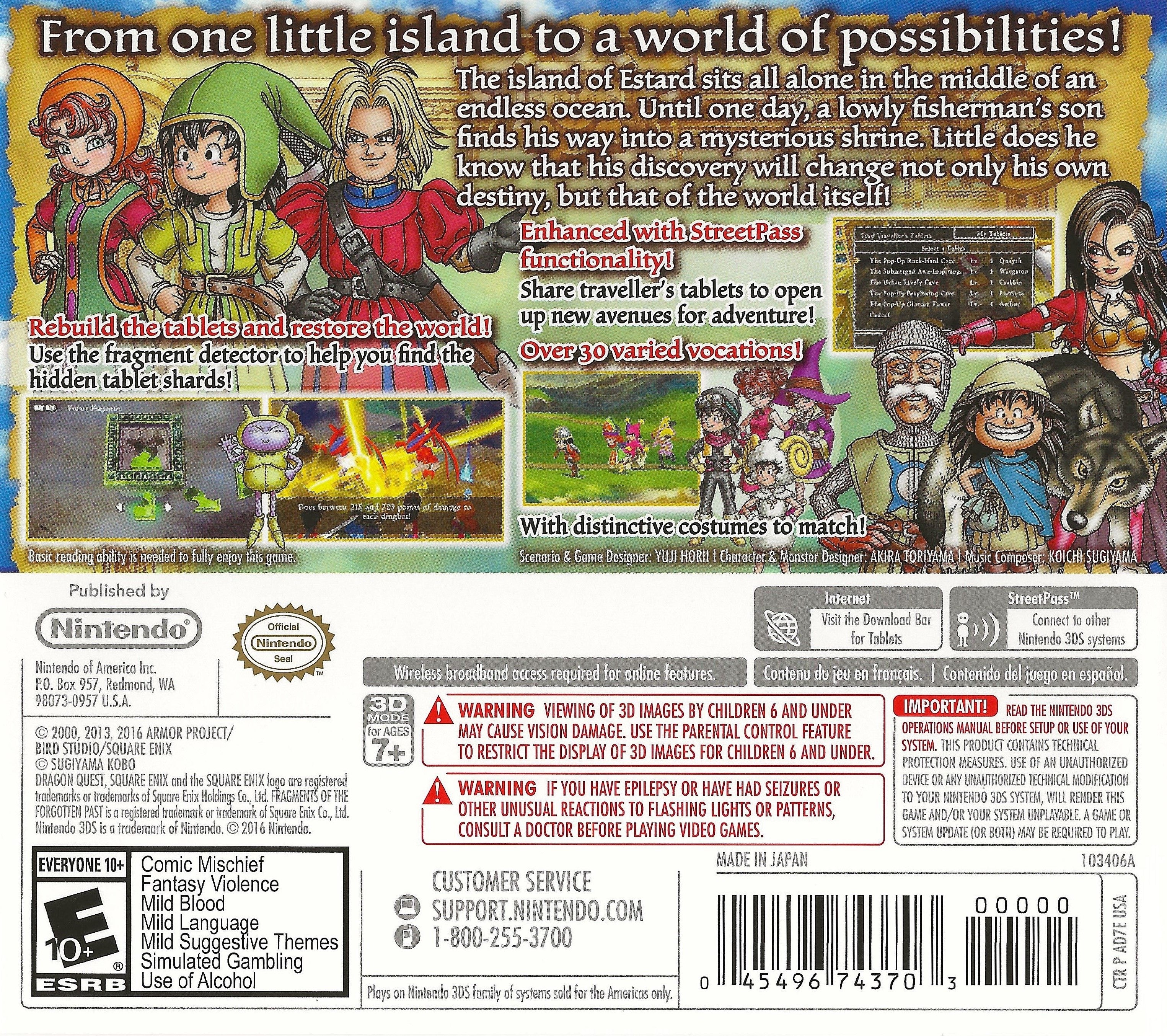 Dragon Quest VII: Fragments of the Forgotten Past 3DS - Video Game - Used - CaveGamers - Image 2