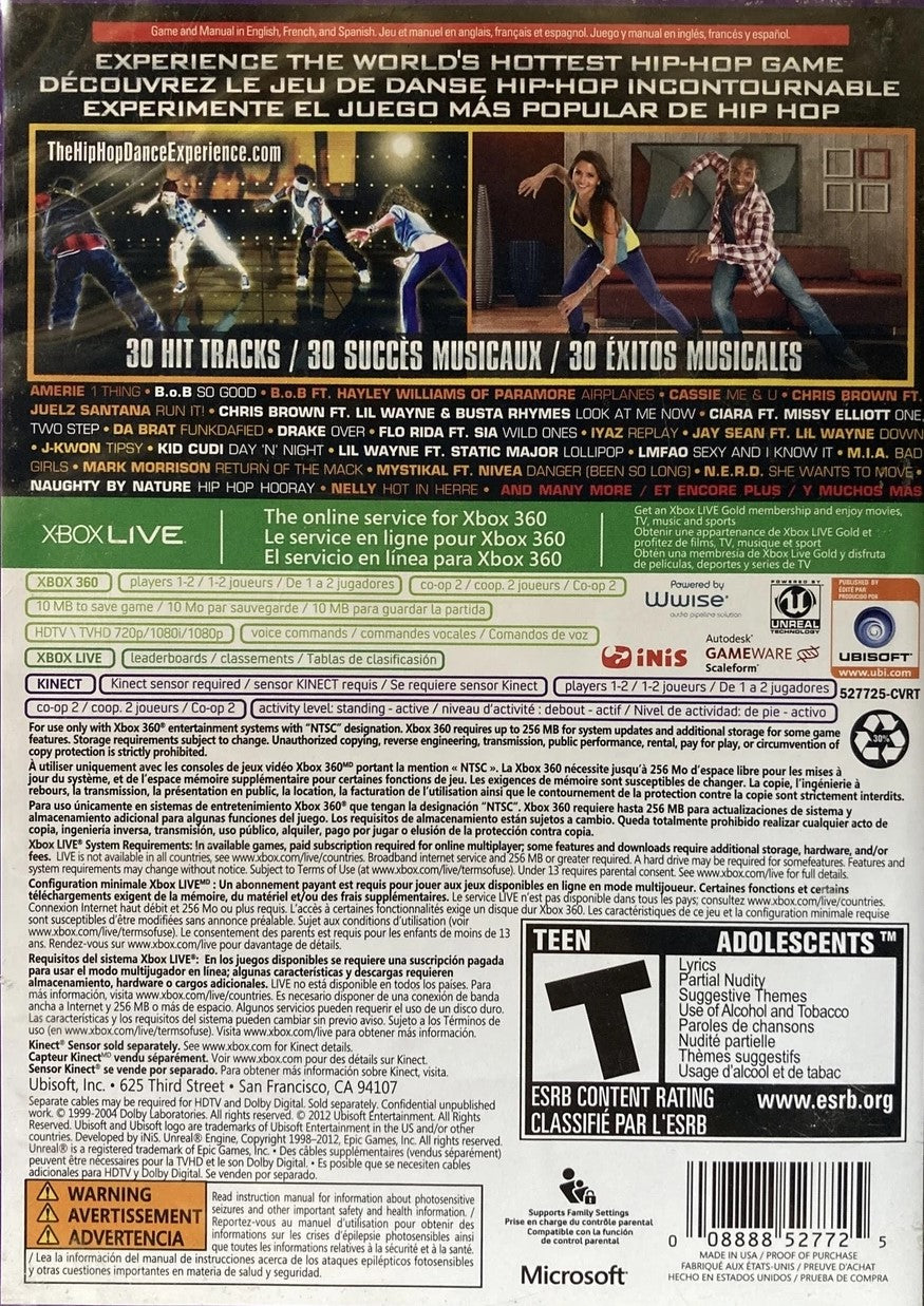 The Hip Hop Dance Experience Xbox 360 - Video Game - Used - CaveGamers - Image 2
