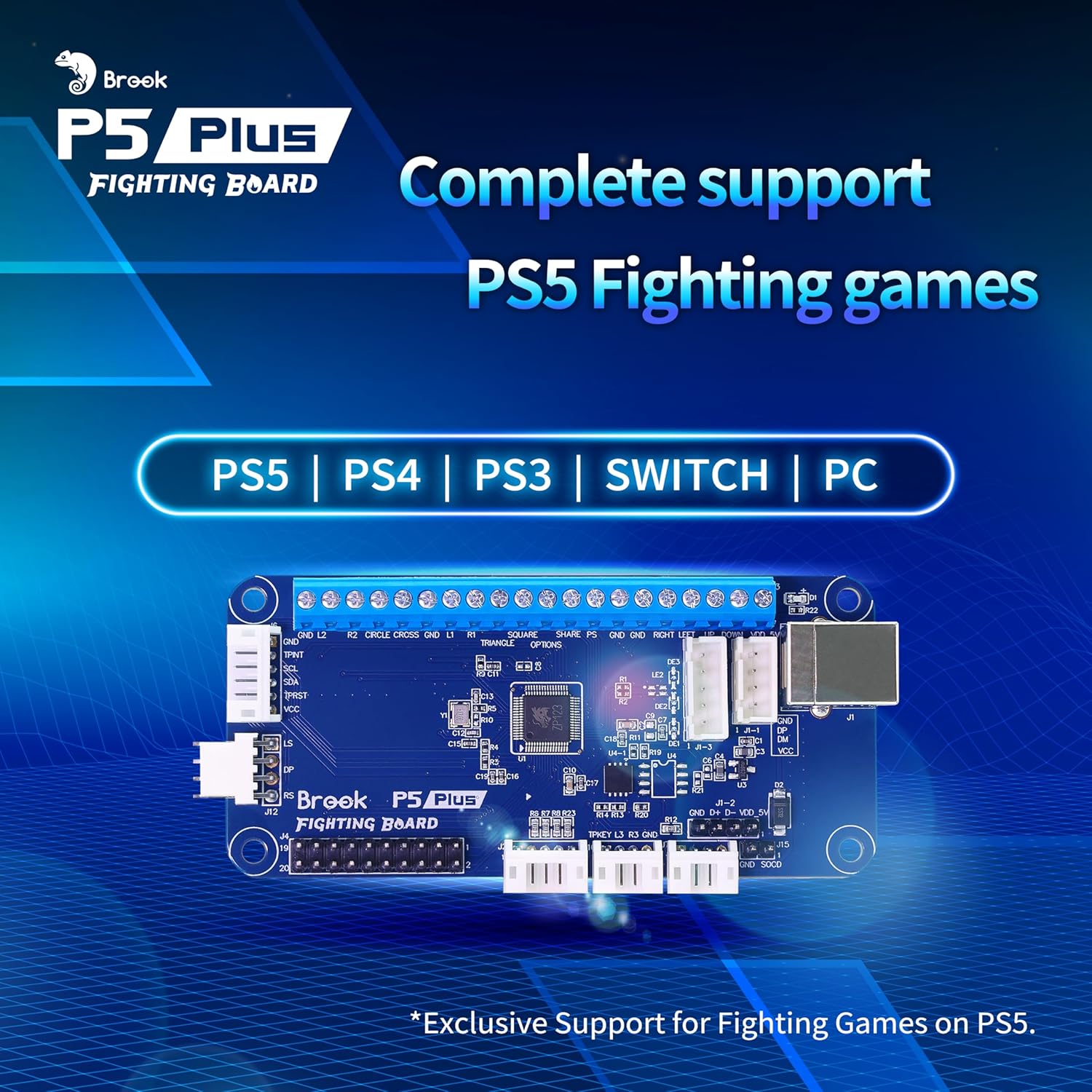 Brook P5 Plus Fighting board - Video Game Accessory - New - CaveGamers - Image 2