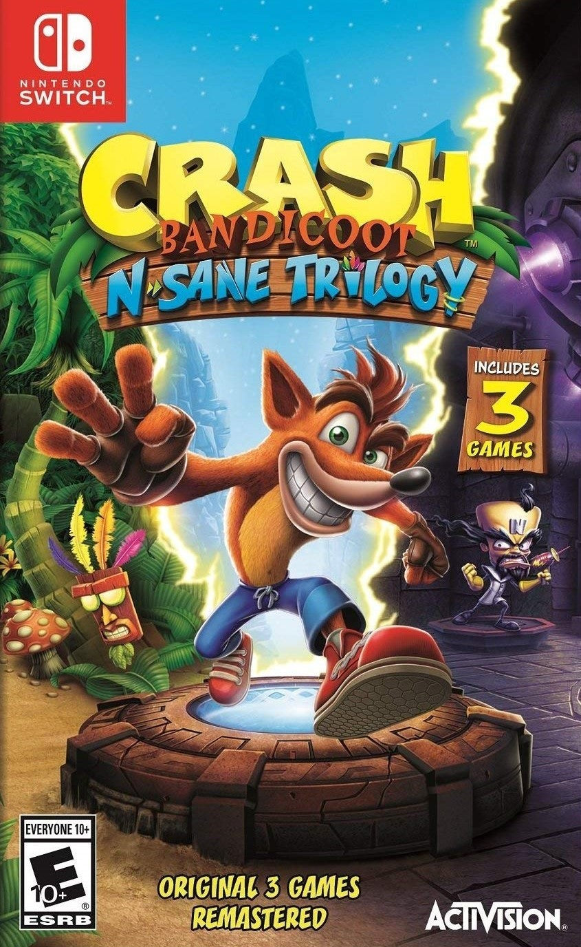 Crash Bandicoot N. Sane Trilogy Switch - Video Game - Used - CaveGamers