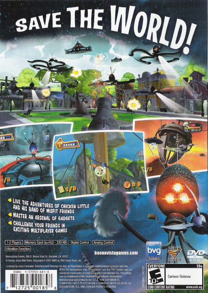 Disney's Chicken Little PS2 - Video Game - Used - CaveGamers - Image 2