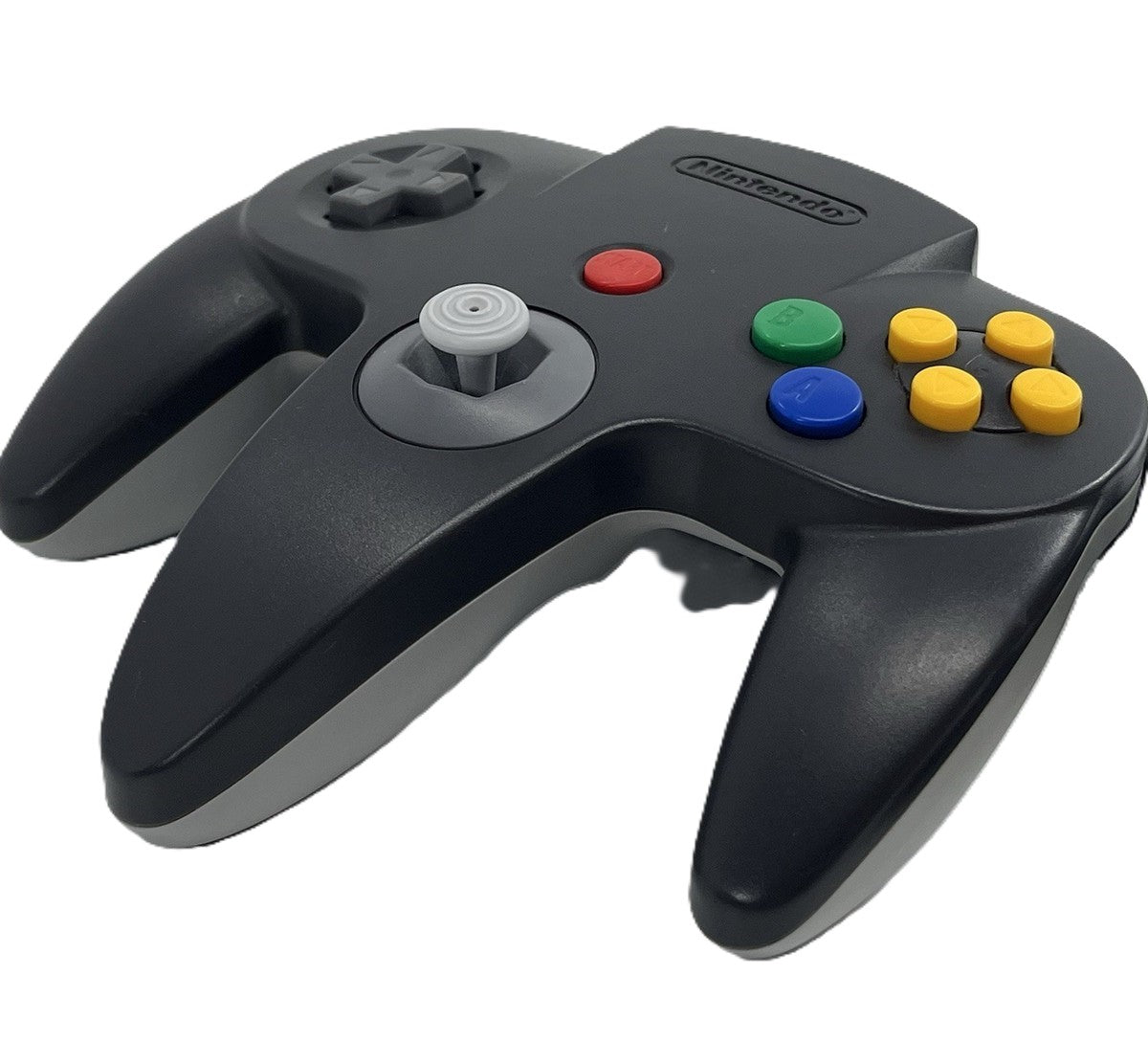 Nintendo 64 Controller - Black/Grey N64 - Video Game Accessory - Used - CaveGamers