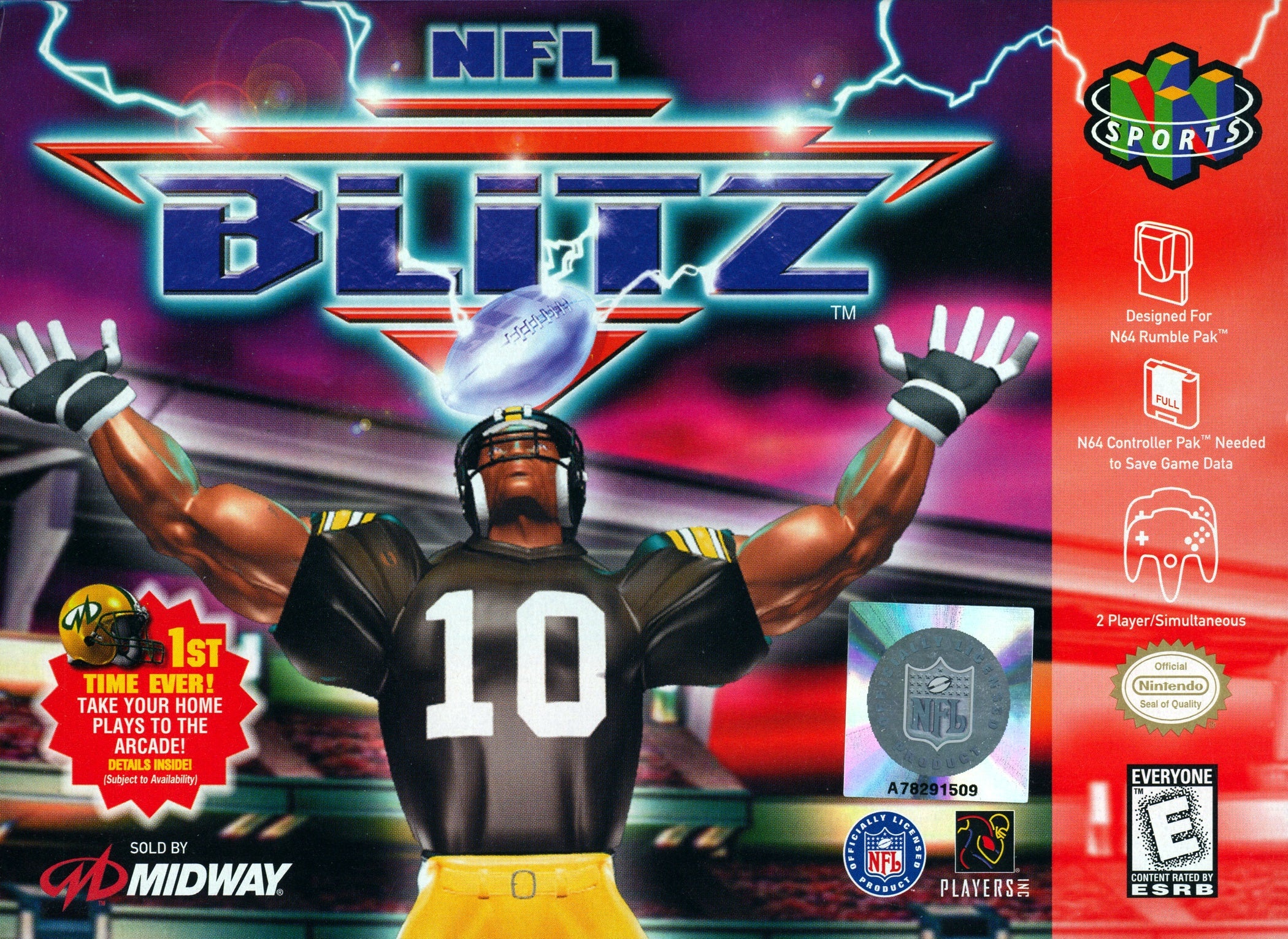 NFL Blitz N64 - Video Game - Used - CaveGamers