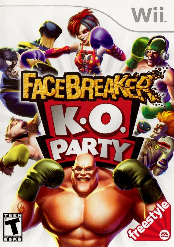 FaceBreaker K.O. Party Wii - Video Game - Used - CaveGamers