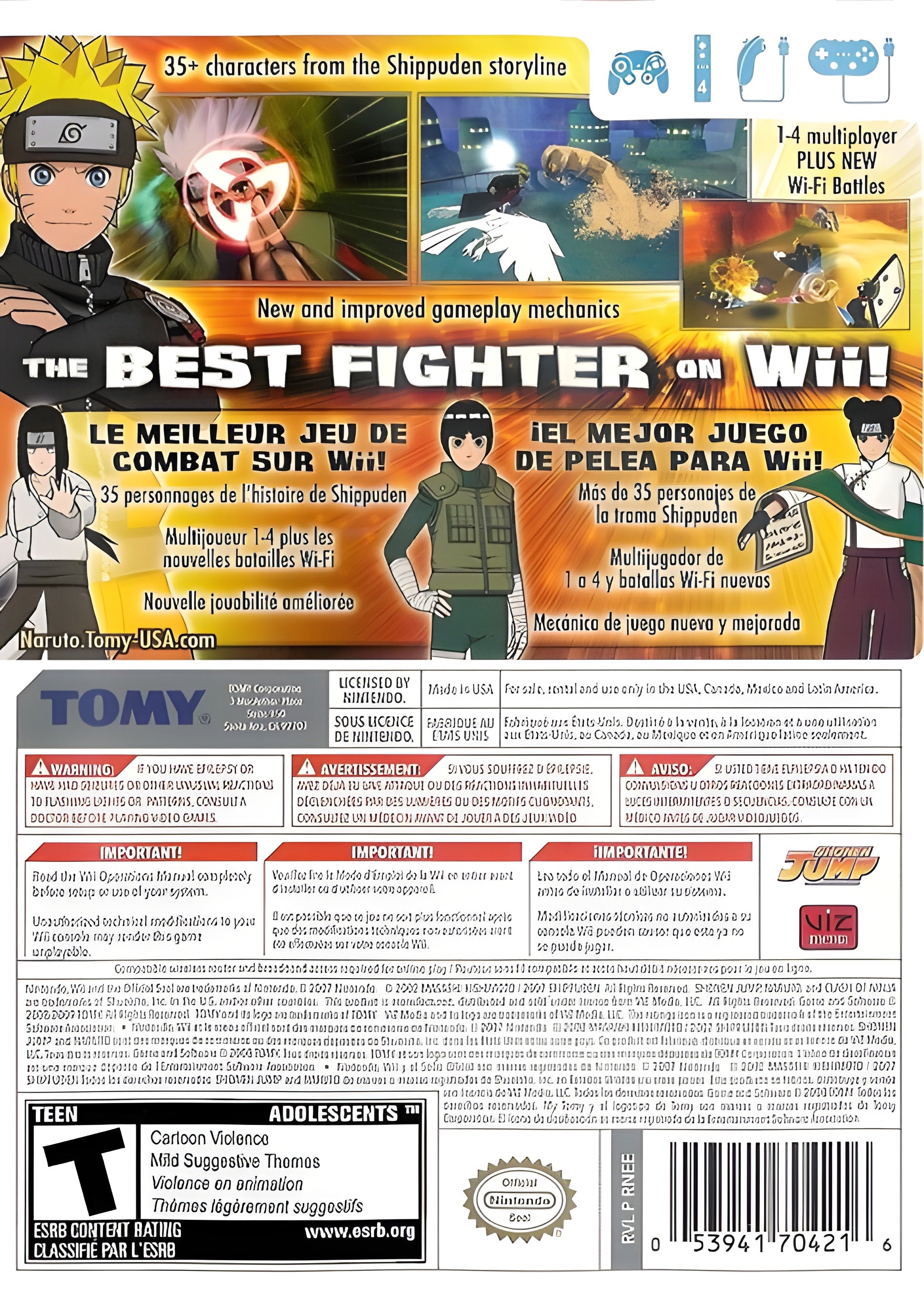Naruto Shippuden: Clash of Ninja Revolution III Wii - Video Game - Used - CaveGamers - Image 2