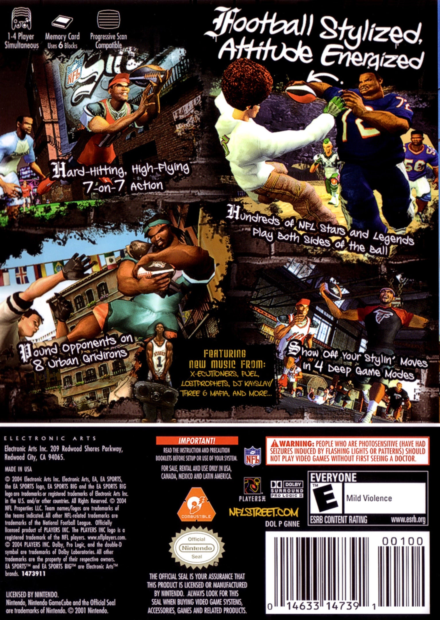 NFL Street GameCube - Video Game - Used - CaveGamers - Image 2