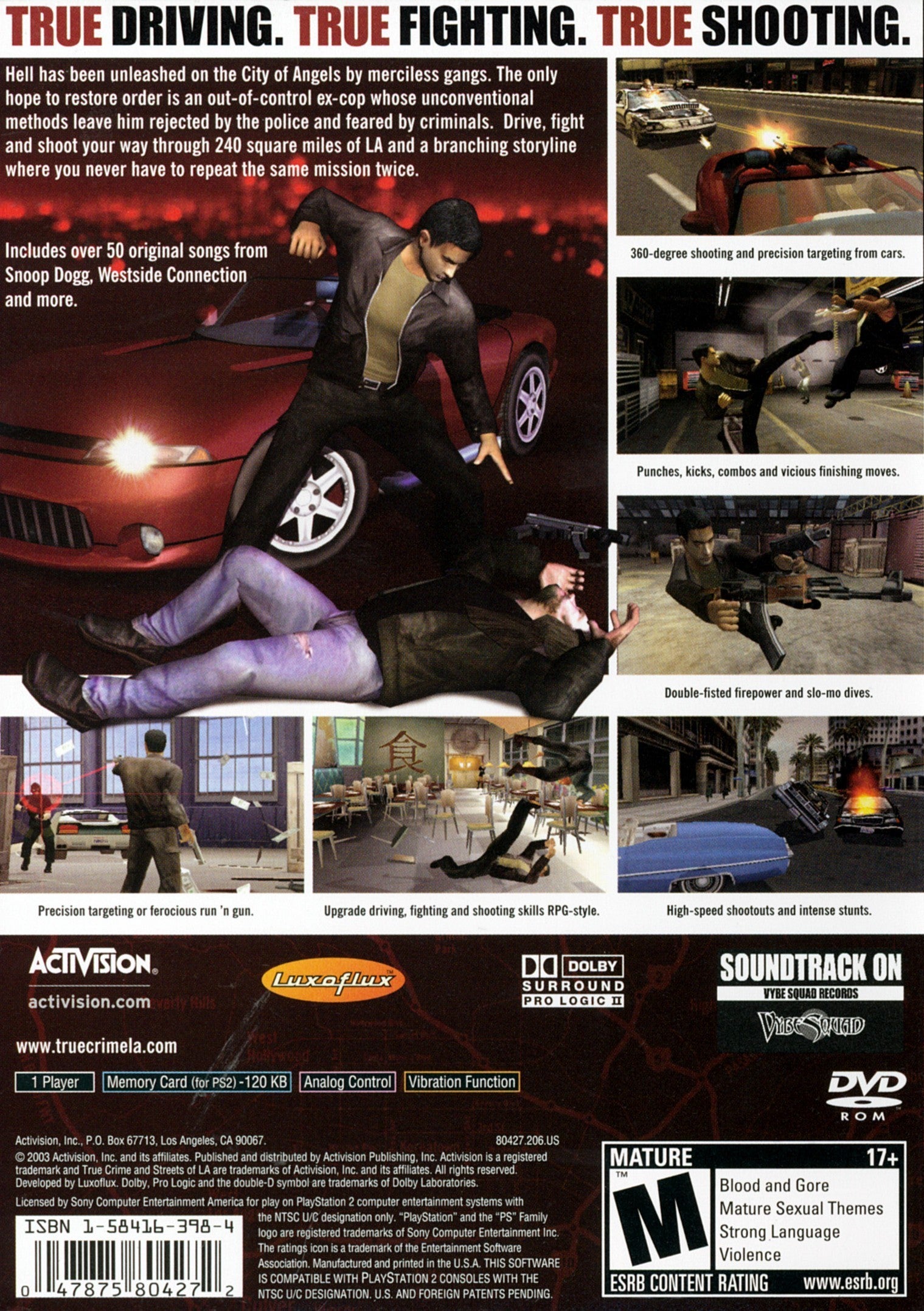 True Crime Streets of LA PS2 - Video Game - Used - CaveGamers - Image 2