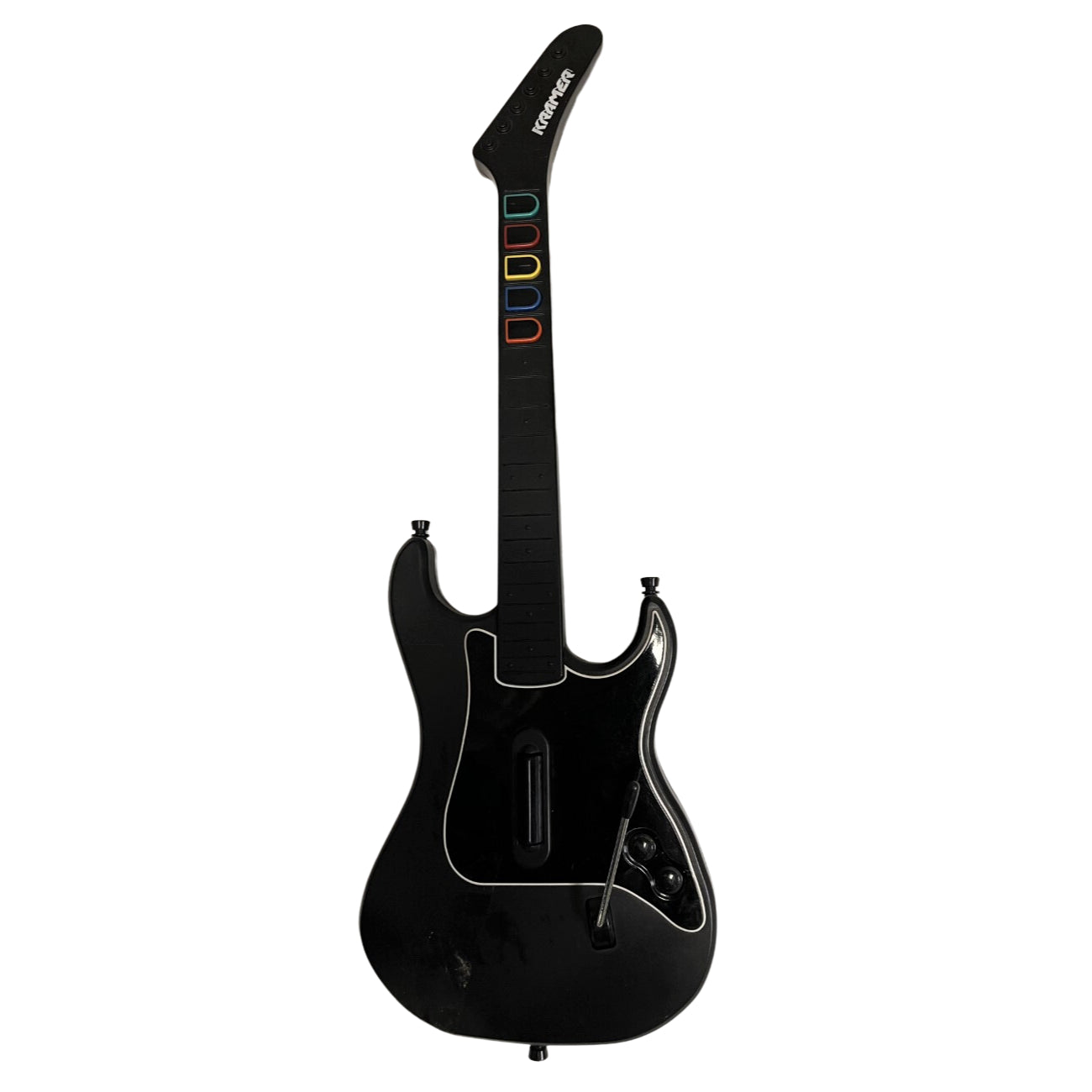 Guitar Hero Kramer Striker Wireless Guitar Controller - Black PS2 - Video Game Accessory - Used - CaveGamers