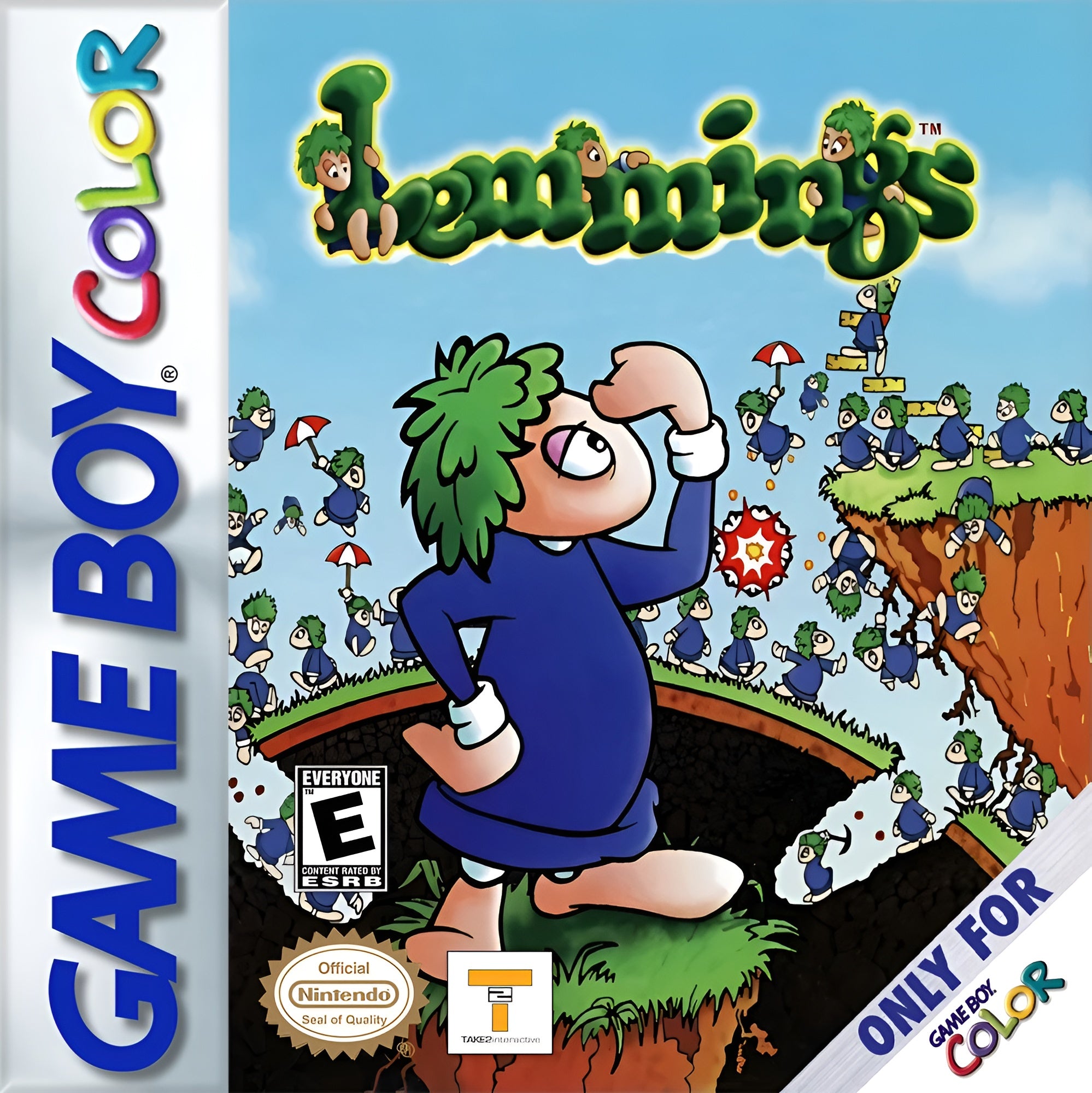 Lemmings Game Boy Color - Video Game - Used - CaveGamers