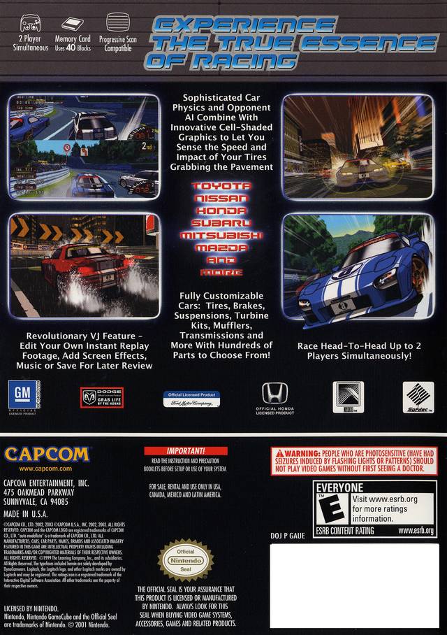 Auto Modellista GameCube - Video Game - Used - CaveGamers - Image 2