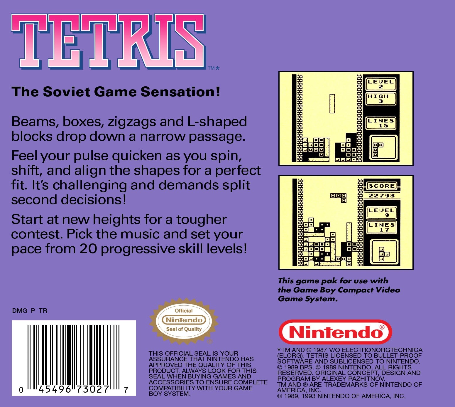 Tetris Game Boy - Video Game - Used - CaveGamers - Image 2