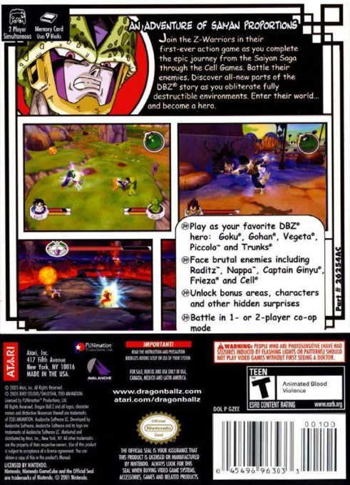 Dragon Ball Z Sagas GameCube - Video Game - Used - CaveGamers - Image 2