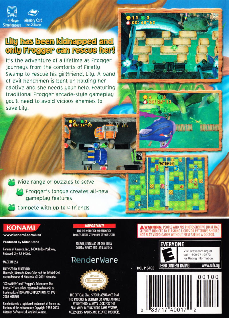 Frogger's Adventures The Rescue GameCube - Video Game - Used - CaveGamers - Image 2