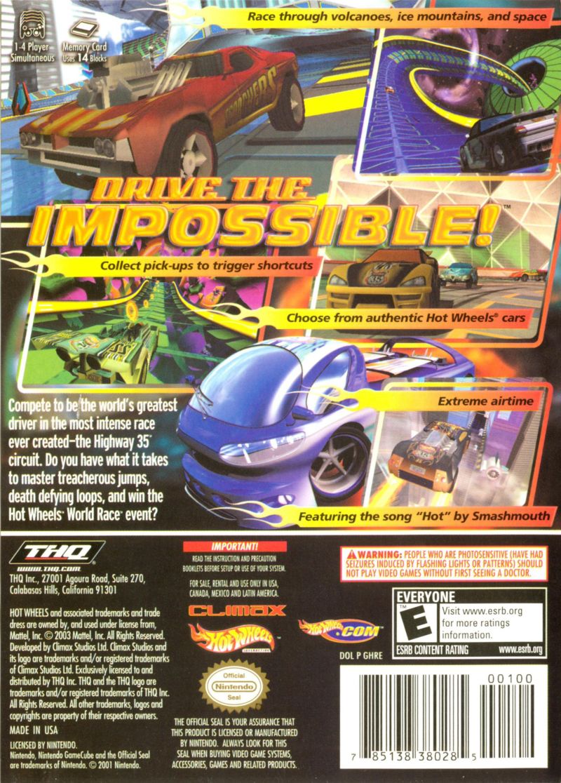 Hot Wheels World Race GameCube - Video Game - Used - CaveGamers - Image 2