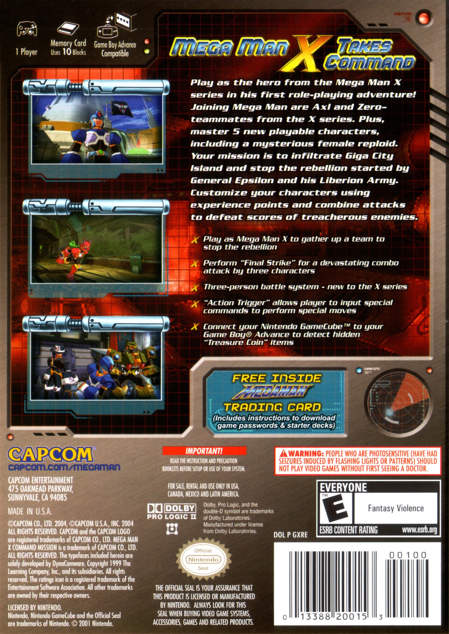 Mega Man X Command Mission GameCube - Video Game - Used - CaveGamers - Image 2