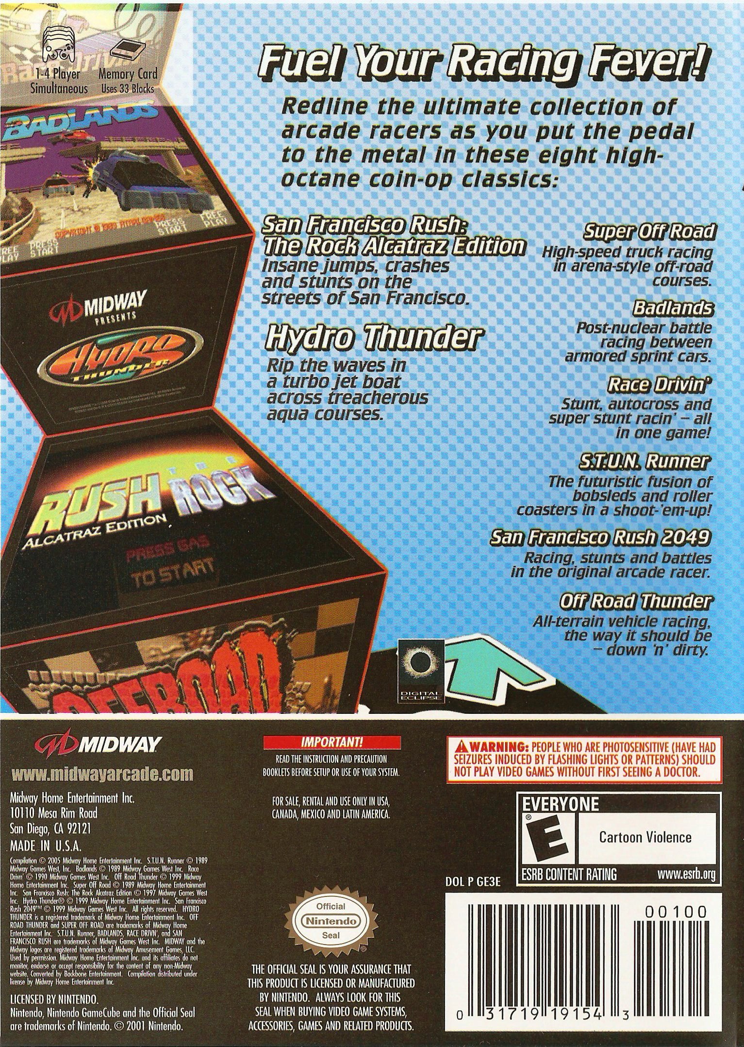 Midway Arcade Treasures 3 GameCube - Video Game - Used - CaveGamers - Image 2