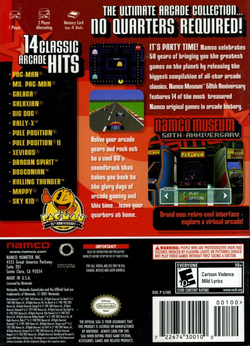 Namco Museum 50th Anniversary