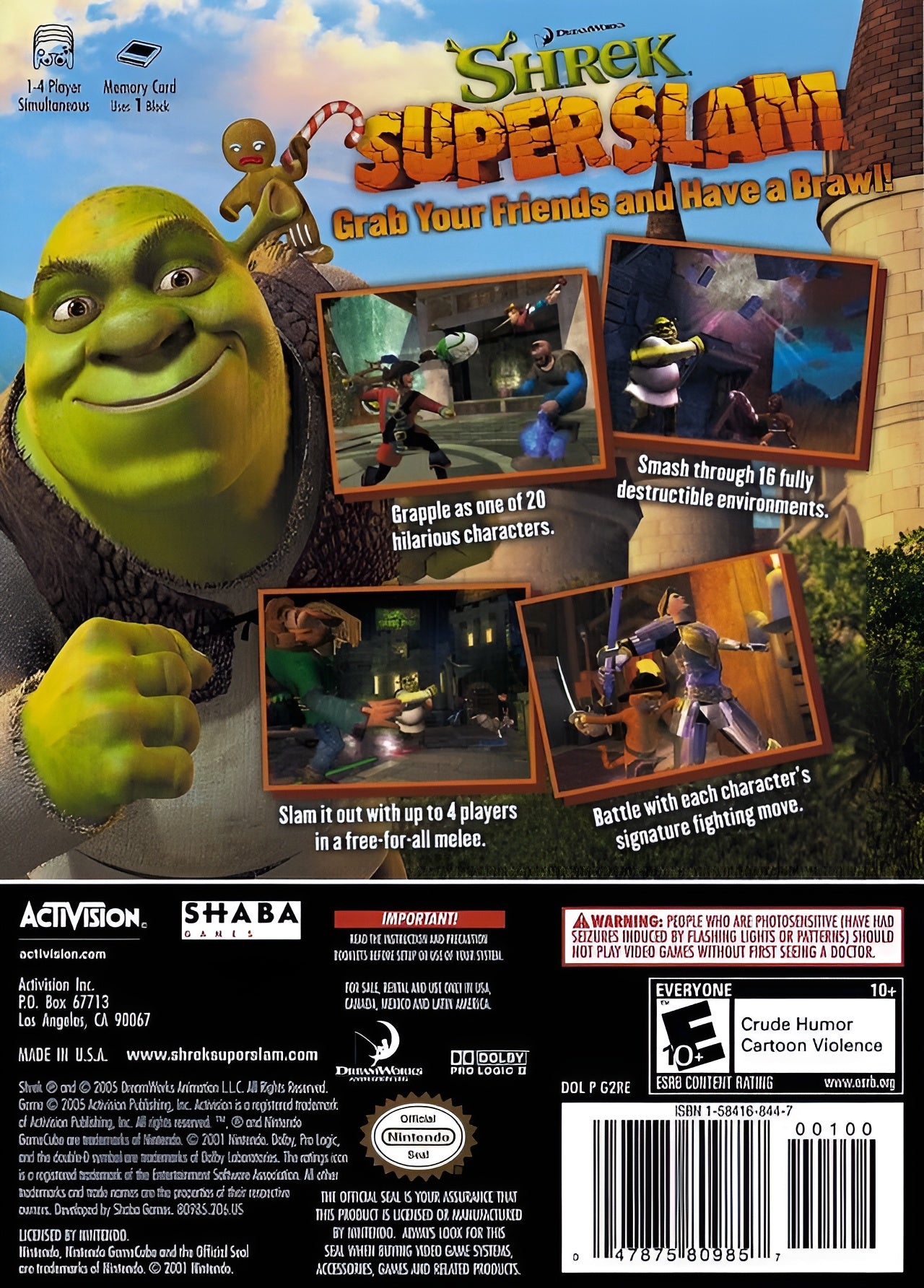 Shrek Superslam GameCube - Video Game - Used - CaveGamers - Image 2