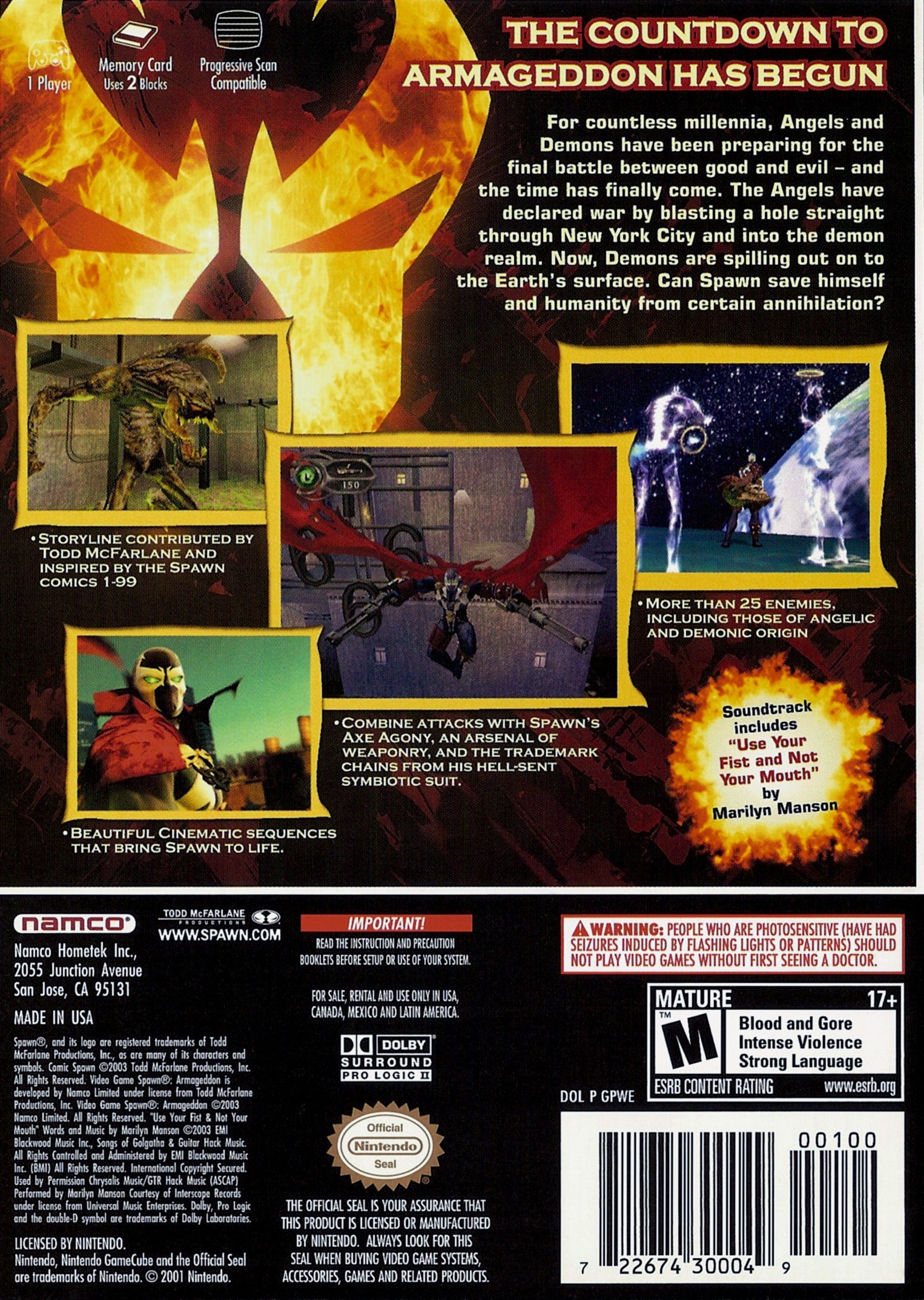 Spawn Armageddon GameCube - Video Game - Used - CaveGamers - Image 2