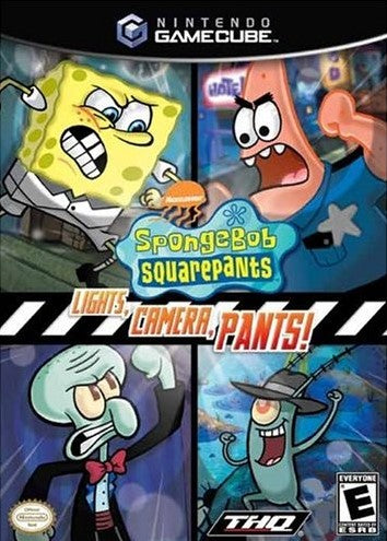 SpongeBob SquarePants Lights Camera Pants GameCube - Video Game - Used - CaveGamers