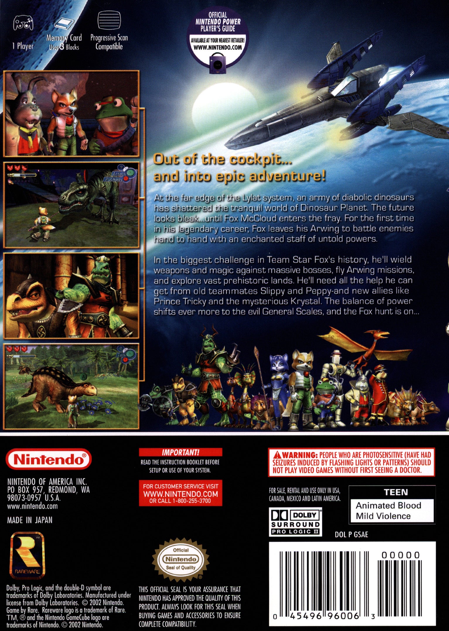 Star Fox Adventures GameCube - Video Game - Used - CaveGamers - Image 2