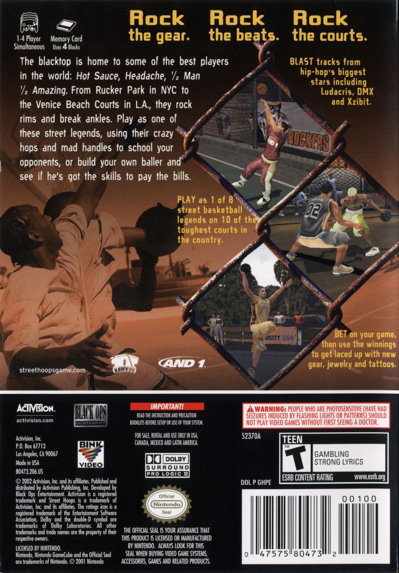 Street Hoops GameCube - Video Game - Used - CaveGamers - Image 2