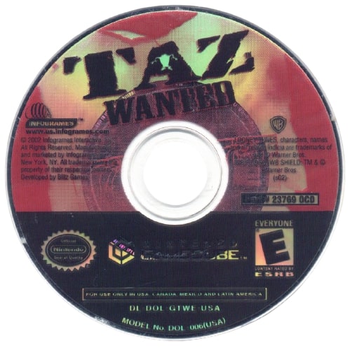Taz: Wanted GameCube - Video Game - Used - CaveGamers - Image 3