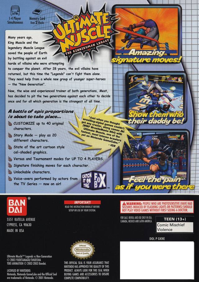 Ultimate Muscle: Legends vs. New Generation