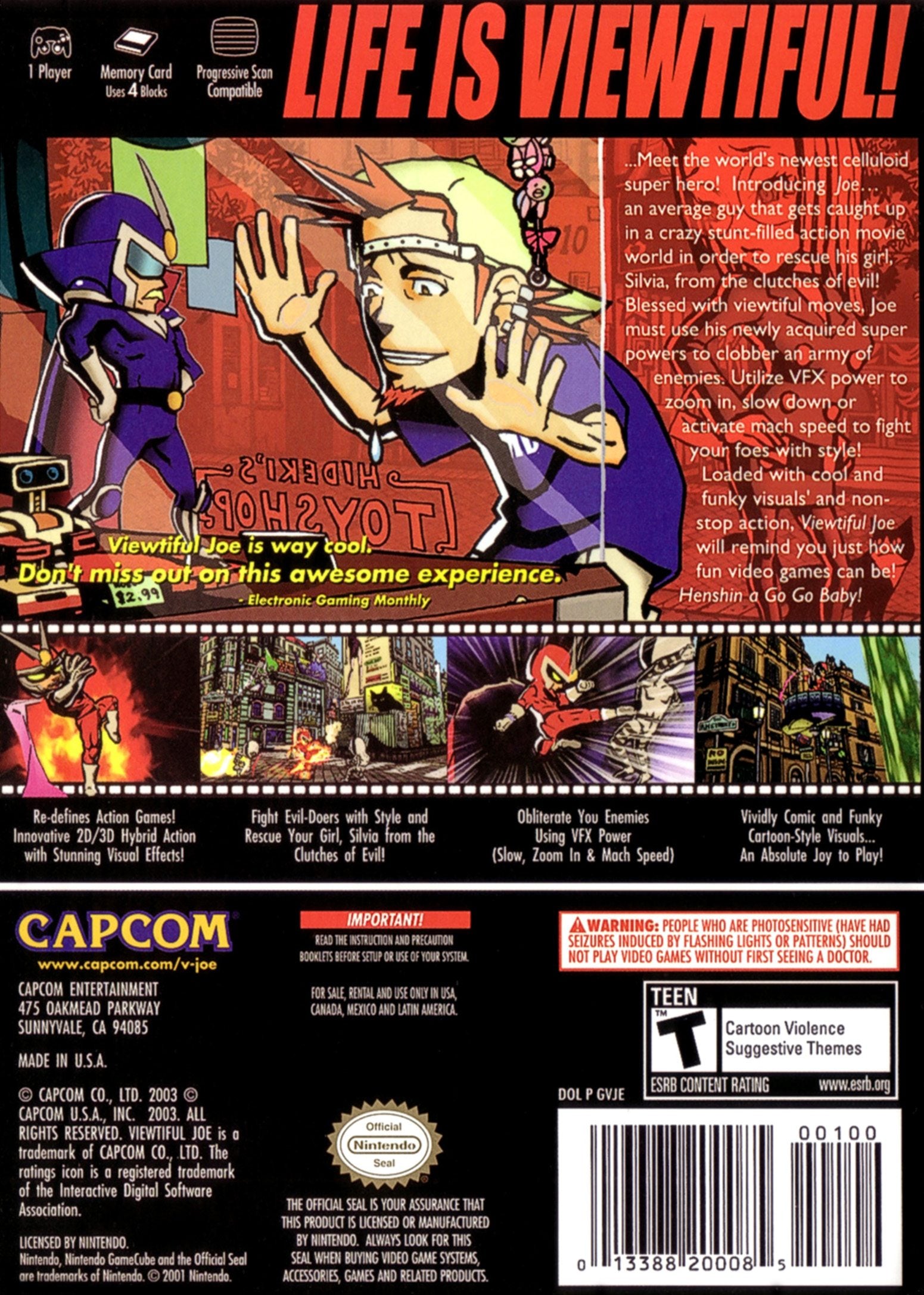 Viewtiful Joe GameCube - Video Game - Used - CaveGamers - Image 2