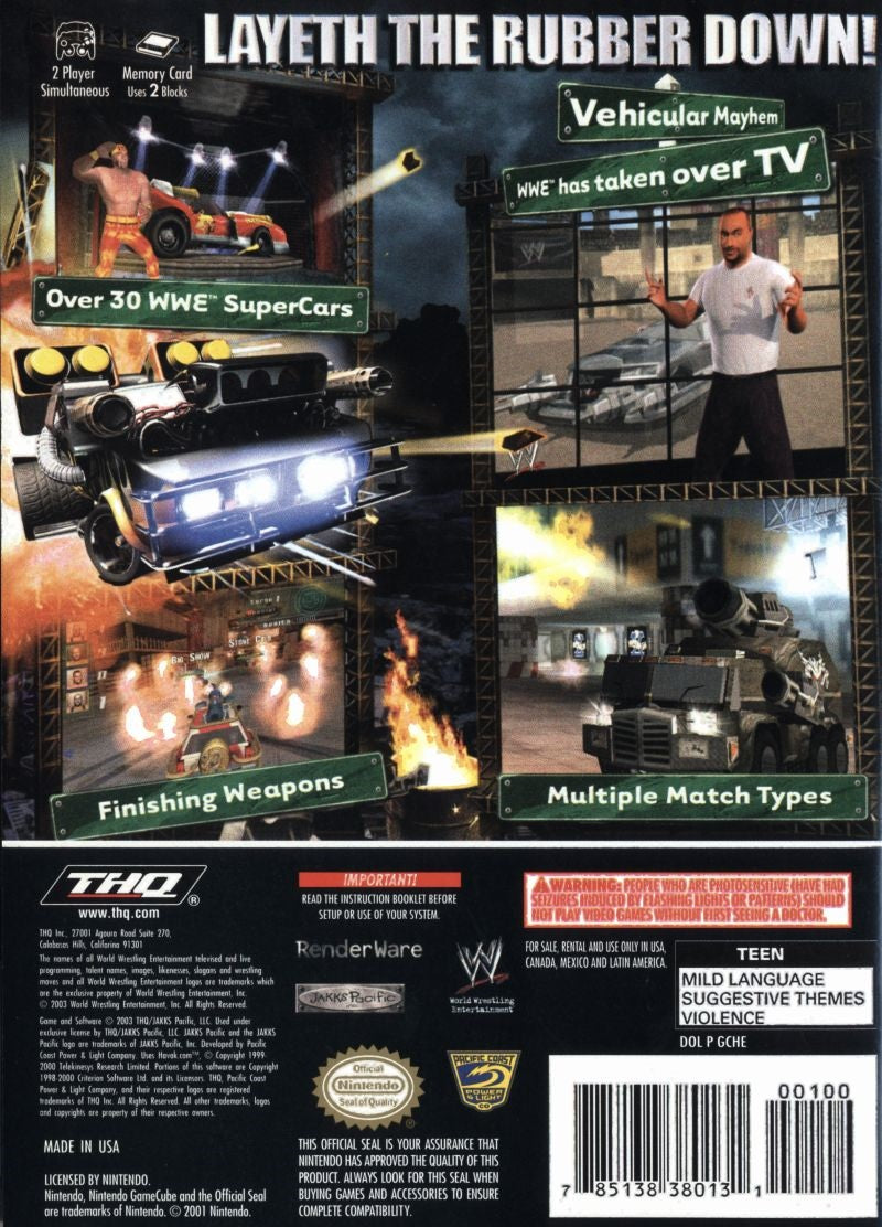 WWE Crush Hour GameCube - Video Game - Used - CaveGamers - Image 2