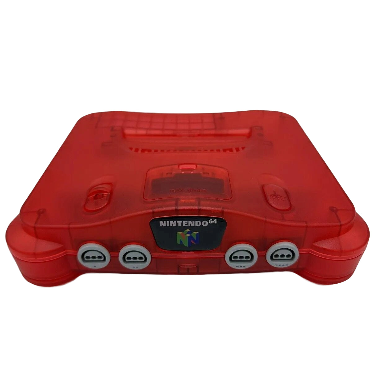 Nintendo 64 Console - Watermelon Red N64 - Video Game System - Used - CaveGamers - Image 2
