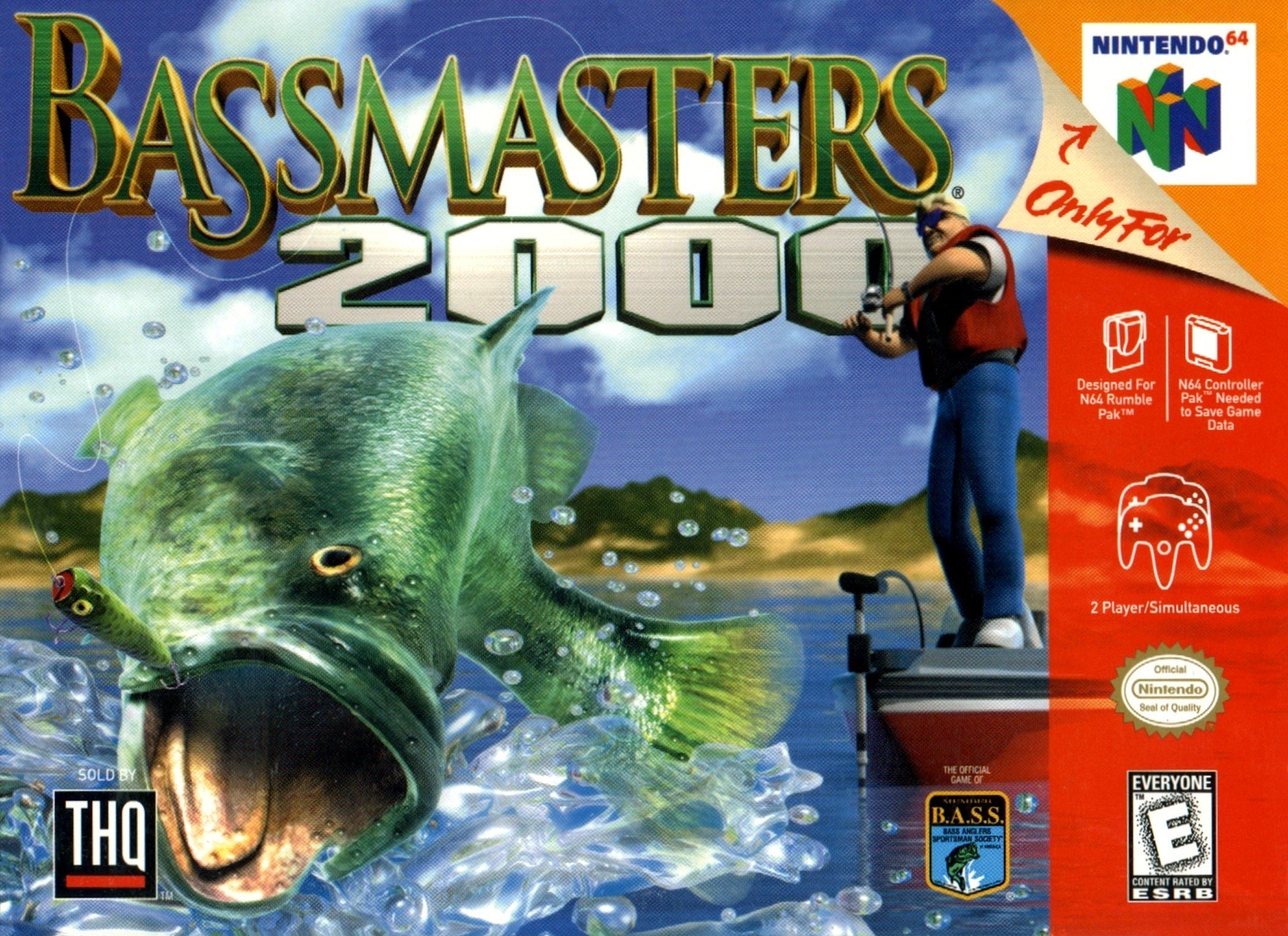 Bass Masters 2000 N64 - Video Game - Used - CaveGamers
