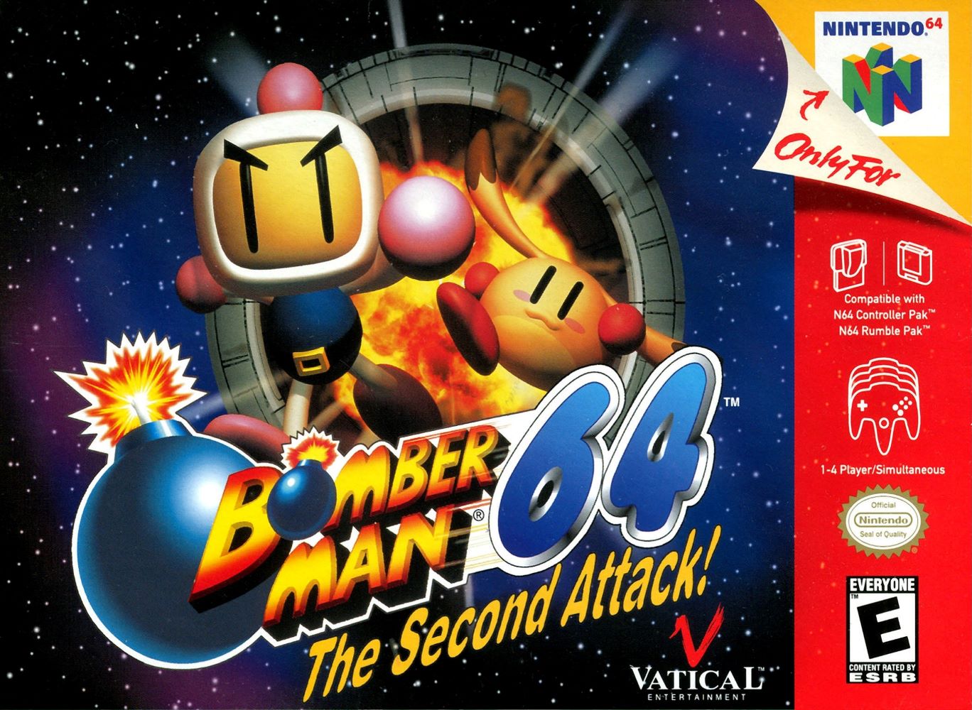 Bomberman 64 Second Attack N64 - Video Game - Used - CaveGamers