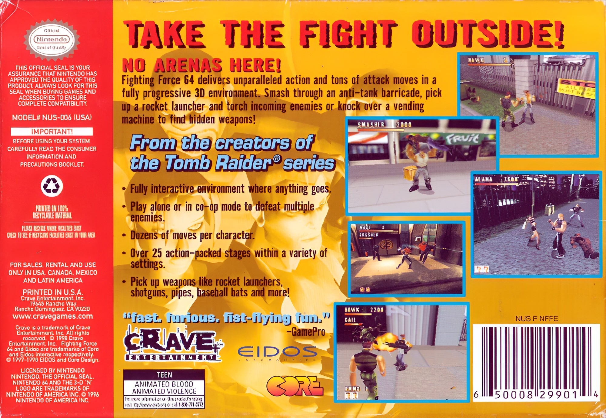 Fighting Force 64 N64 - Video Game - Used - CaveGamers - Image 2