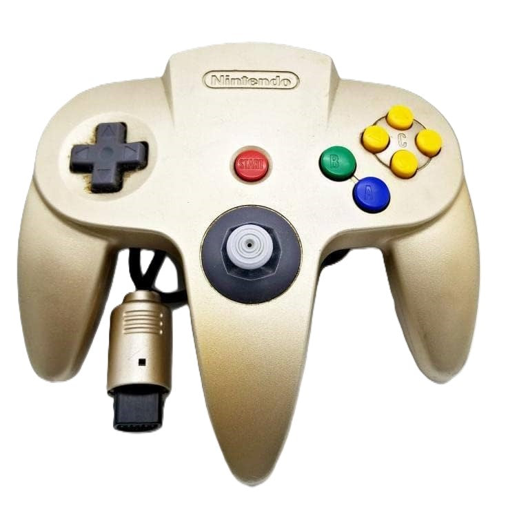 Nintendo 64 Controller - Gold N64 - Video Game Accessory - Used - CaveGamers - Image 2