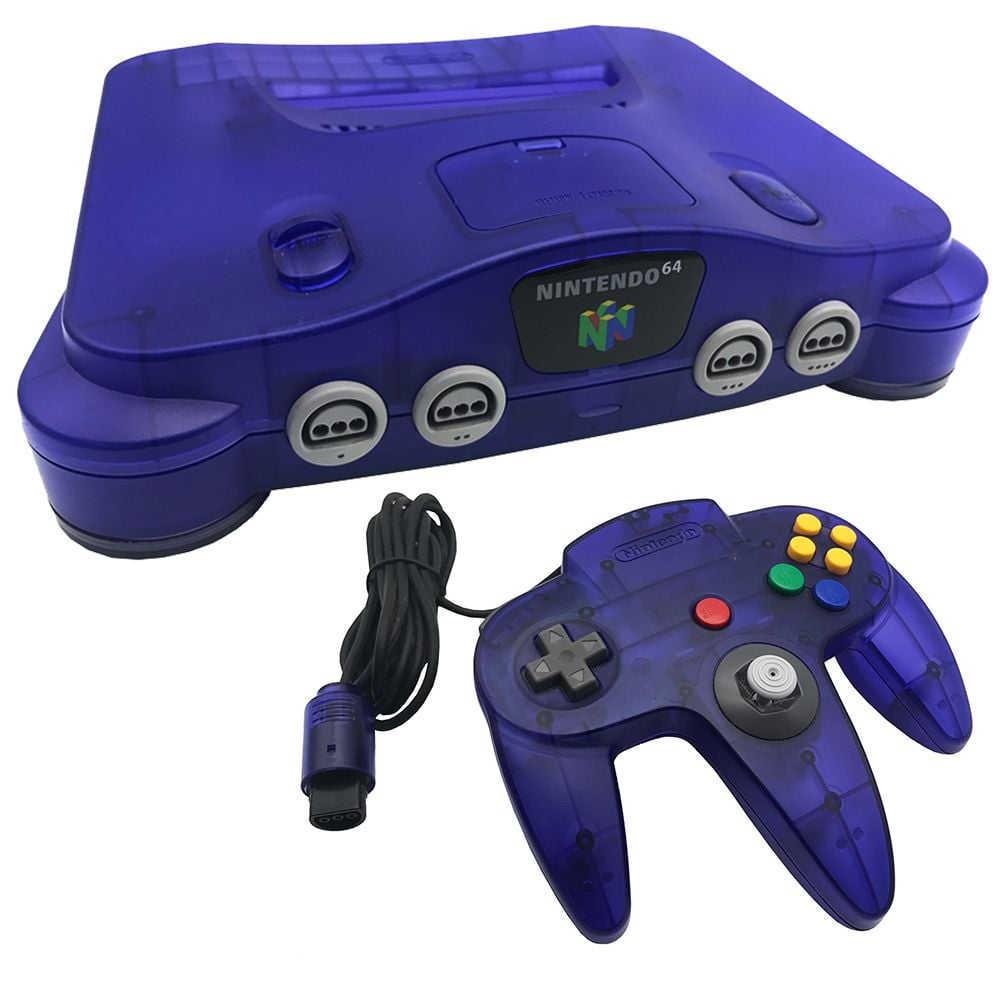Nintendo 64 Console - Grape Purple N64 - Video Game System - Used - CaveGamers