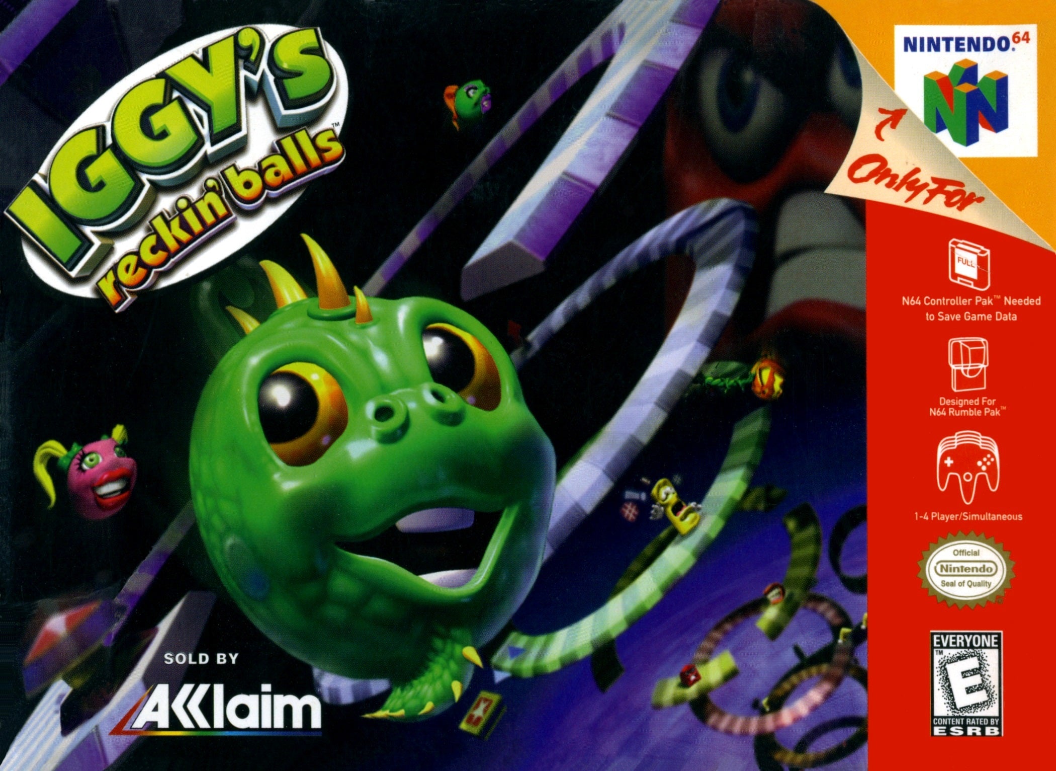Iggy's Reckin' Balls N64 - Video Game - Used - CaveGamers