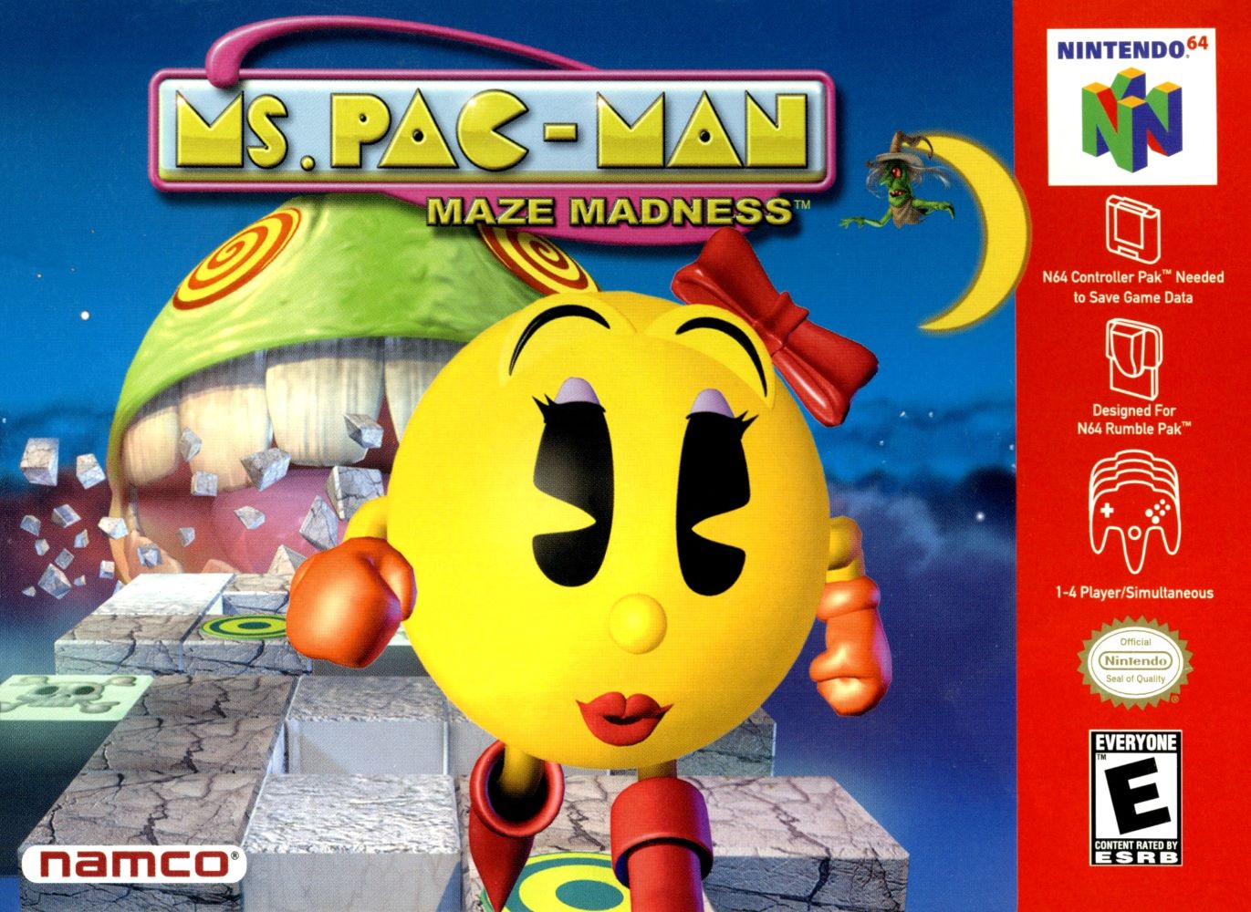 Ms. Pac-Man Maze Madness N64 - Video Game - Used - CaveGamers